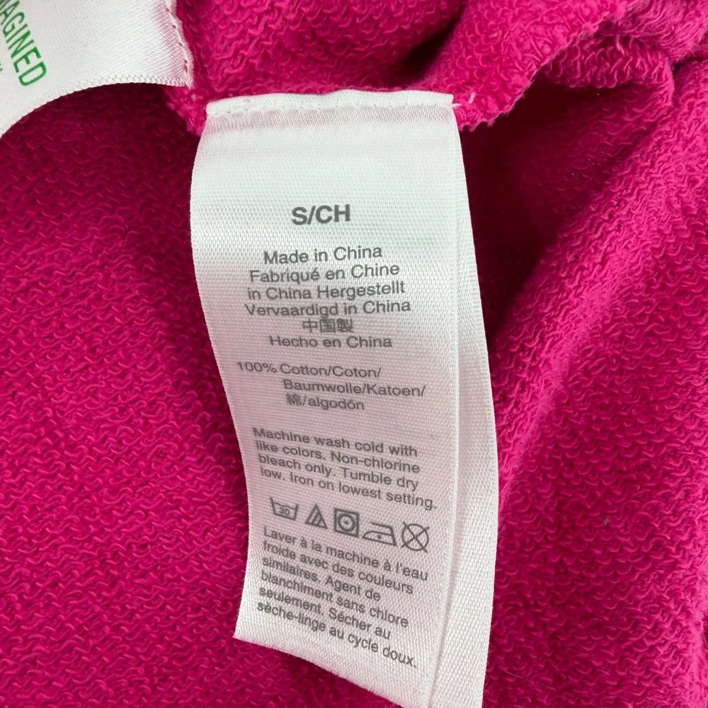 J Crew Vintage Fleece Cowl Neck Pullover‎ Sweater Fuchsia Pink Size S